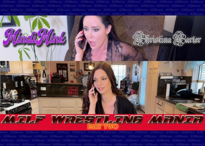 Mindi Mink and Christina Carter Star In MILF Wrestling Mania Part 2