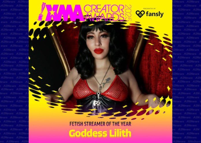 Goddess Lilith Receives 2 XMA Creator Awards Nominations