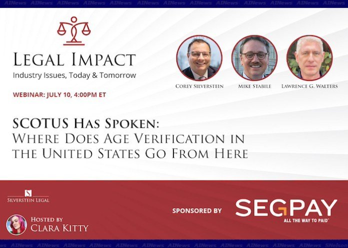 Attorney Corey D. Silverstein to host new Legal Impact Webinar on the SCOTUS Age Verification Ruling