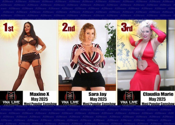 MAXINE X VOTED #1 VNALIVE.COM CAM STAR FOR MAY 2025!