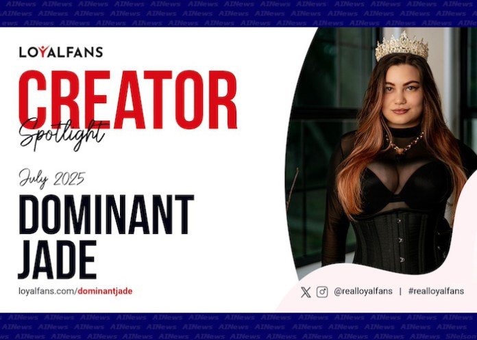 Dominant Jade Named LoyalFans’ Featured Creator for July