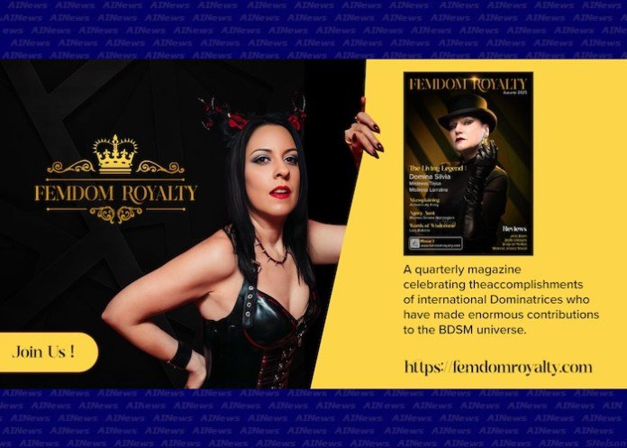 Lady Bellatrix launches new venture Femdom Royalty, a quarterly magazine and lifestyle blog