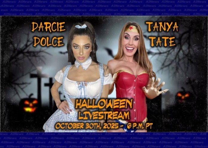 Tanya Tate and Darcie Dolce Cast a Spell with a Spooky, Sexy Halloween-Themed OnlyFans Live Show