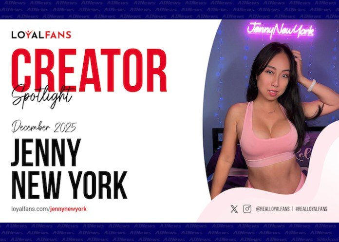 Jenny NewYork Named LoyalFans’ Featured Creator for December
