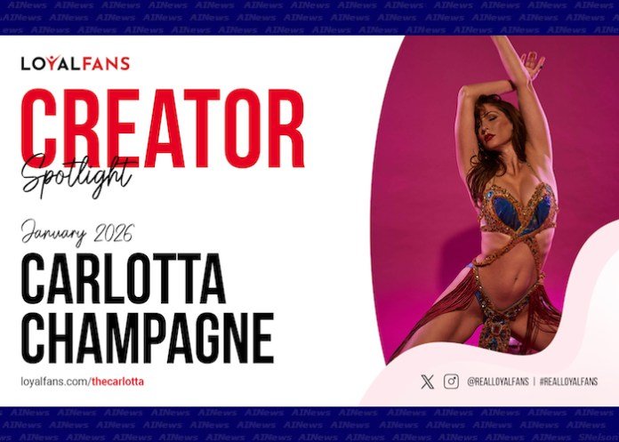 Carlotta Champagne Named LoyalFans’ Featured Creator for January