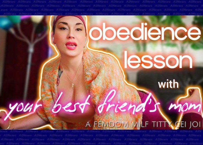 Femdom MILF Mz Dela Flores Exploits Hidden Cravings in “Obedience Lesson with your Best Friend’s Mom”