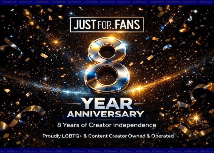 JustFor.fans Marks Eight Years as Model-First Creator Platform