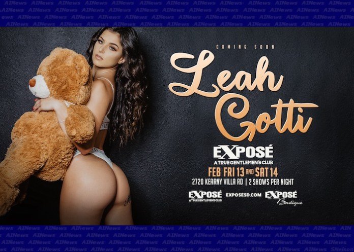Leah Gotti Featuring at Exposé Kearney Villa Rd