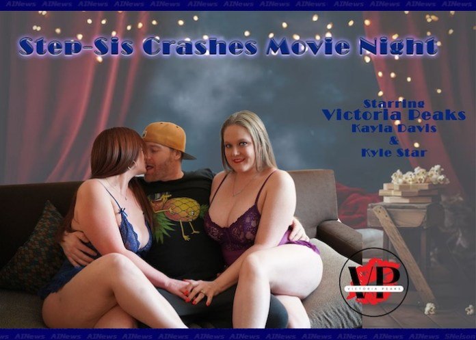 Victoria Peaks Turns Movie Night into Mischief in “Step-Sis Crashes Movie Night”
